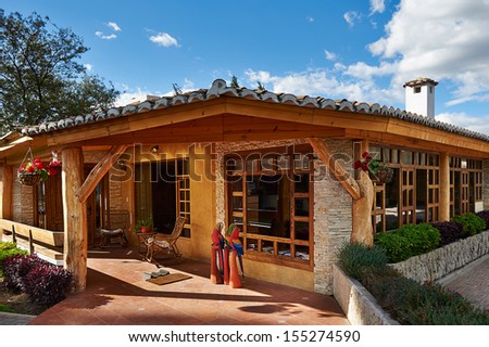 Architecture Stock Images: Big modern and rustic House exterior