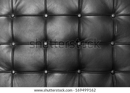 Black leather couch texture