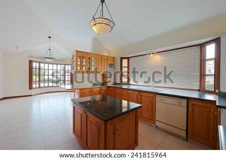 Interior design: Big modern kitchen