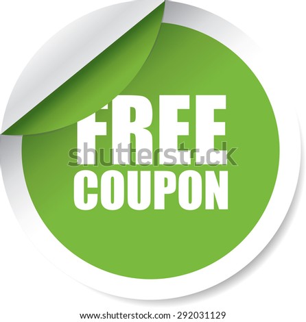Free Coupon,Offers and Promotions Green Label and Sticker.