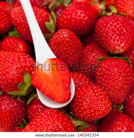 Strawberry. Background. Texture.