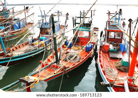 fishing boat in south east asia
