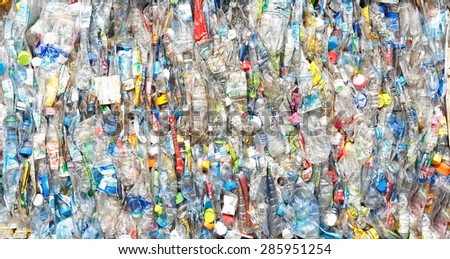 bottle pet plastic  prepare to recycle