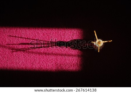 Incense with shadow abstract