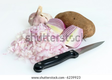 diced garlic