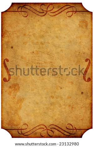 stock photo old poster design with paper texture and design elements