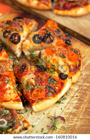 Vegetarian mini pizzas