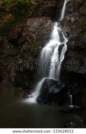 Waterfalls at Autumn, in Yalova City Forest / Turkey. Long exposure with tripod