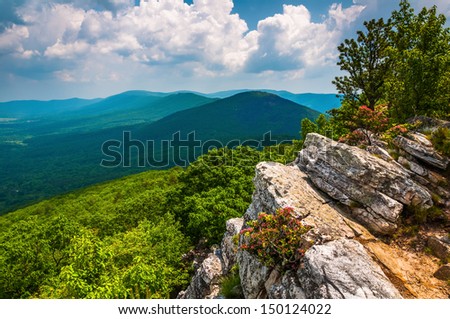 View of the Trout Run Valley from Tibbet Knob, in George Washington National Forest, West Virginia.