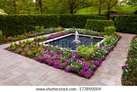 Fountain garden at Longwood Gardens, Pennsylvania.