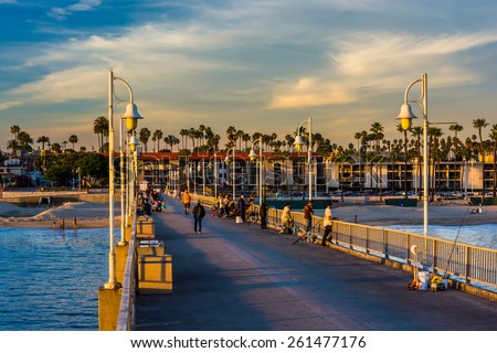 The Belmont Pier in Long Beach, California.