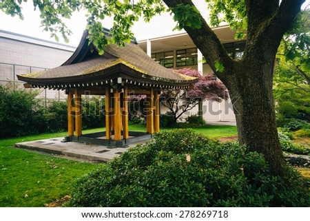 Pagoda at the Seattle Center, in Seattle, Washington.
