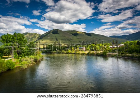 The Clark Fork River, in Missoula, Montana.