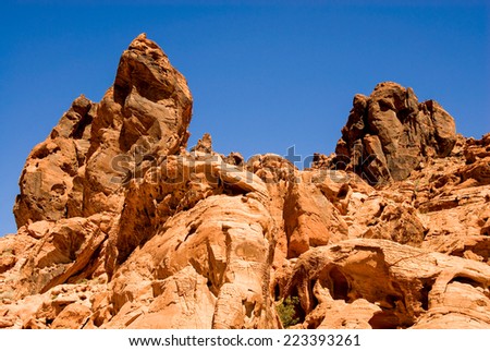 Native American Indian stone art nevada desert rock formation