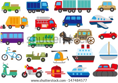 cartoon car truck submarine ship plane cartoon car truck submarine ship plane
