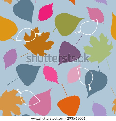 Seamless pattern on a autumn theme