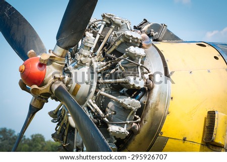 Old aircraft engine
