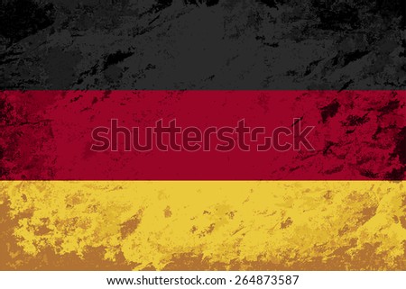 Germany flag Grunge background. Raster version