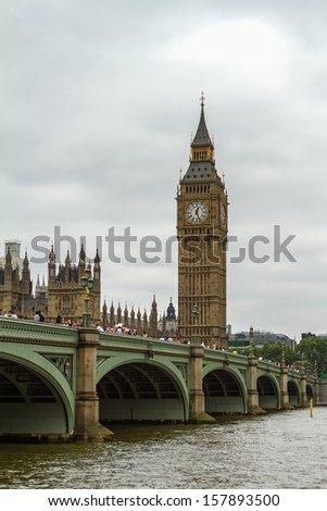 Overcast over British Parliament