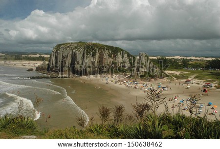 Beach of Guarita, health-resort of Towers,  Rio Grande do Sul, Brazil Torres is a city on the coast of south Brazil in the state of Rio Grande do Sul.