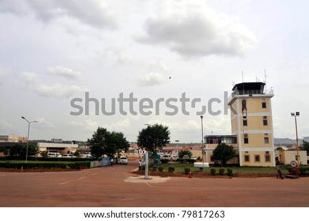 JUBA - JUNE 13: The tarmac is empty at Juba Airport in Juba, capital of South Sudan, on June 13, 2011. Juba will become the country\'s main airport when South Sudan becomes independent on July 9.
