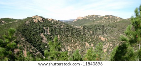 Photographs carried out during strolls with the view-point of the fadas, in the solid mass of Esterel, department VAR, France