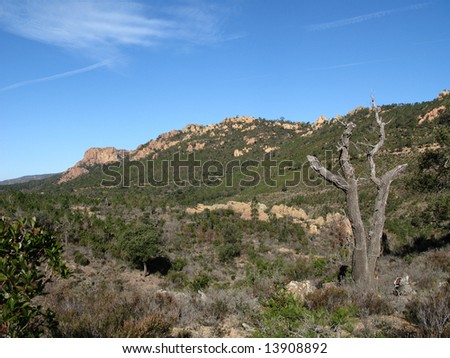 Photos of the hike (ride), in the right bank of the ravine of Malinfernet, in the massif of the esterel, the VAR FRANCE