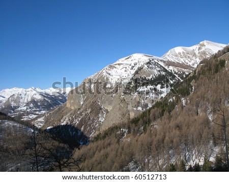 National park of the mercantour, the site of the lake of allos , in the Alps of high Provence, France