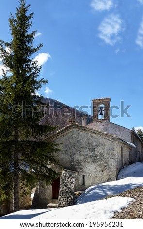 chapel st jean du desert, a place of pilgrimage, department of Alps of high Provence, France