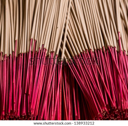 Background style picture of joss sticks that use for holy thing worship