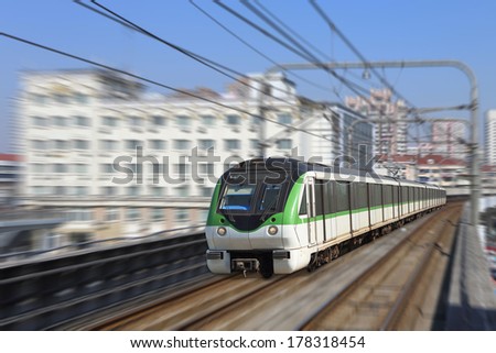 Shanghai metro train