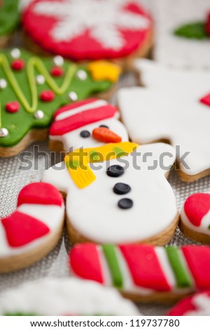 Homemade christmas cookies - gingerbread