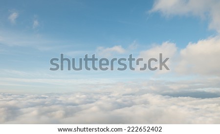 Blue Sky and Sea of Fog