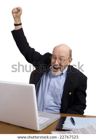 1-0 for AnddMack Stock-photo-senior-man-cheering-with-happiness-at-something-he-s-just-read-on-his-laptop-22767523