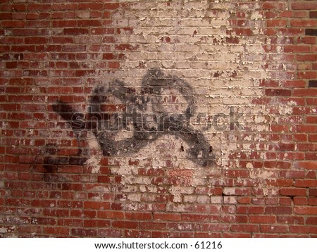 Graffiti On Brick