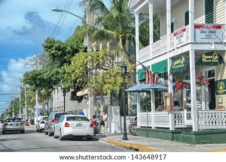 FLORIDA KEYS, FLORIDA - JAN 6: Architecture and colors of the Islands, January 6, 2011 in Florida Keys. More than 3 million people visit the Florida Keys every year.