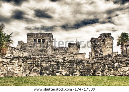 Mexican city of Tulum - Mayan Ruins.