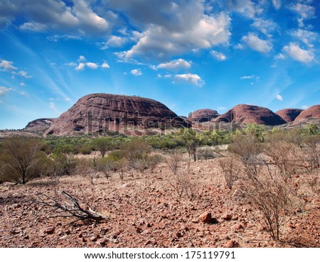Rounded rocks of Northern Territory, Australia.