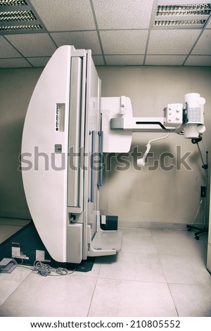 X-Ray machine ready for operation.