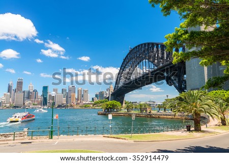 Sydney Harbour Bridge, New South Wales, Australia.