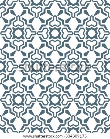 dark grey geometric abstract flowers monochrome seamless pattern white background