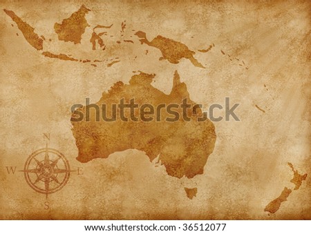 Australian Old Map