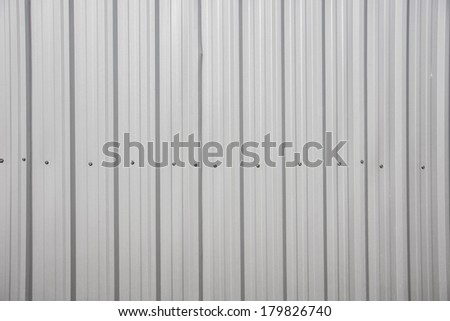 pattern silver metal sheet roof, wall with nut for industry background
