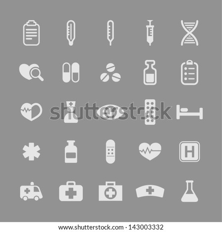 Health and medicine icons