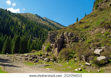 Grigorevsky gorge (Chon-Ak-Suu gorge) is situated in 60 kilometers from Cholpon-Ata city. Grigorevsky gorge is considered one of the most picturesque gorges in Issyk Kul area.