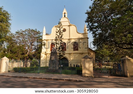 St. Francis Church  is the oldest European church in India. Fort Kochi. Kerala