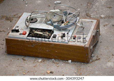 Old reel to reel tape player and recorder