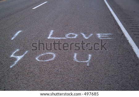 i love you graffiti. Graffiti: I love you.