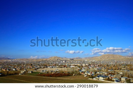 Panoramic View of the Van, Turkey.