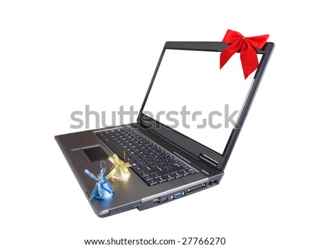 laptop isolated on white